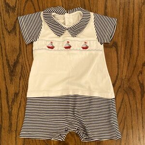 Baby boys Sailboat romper